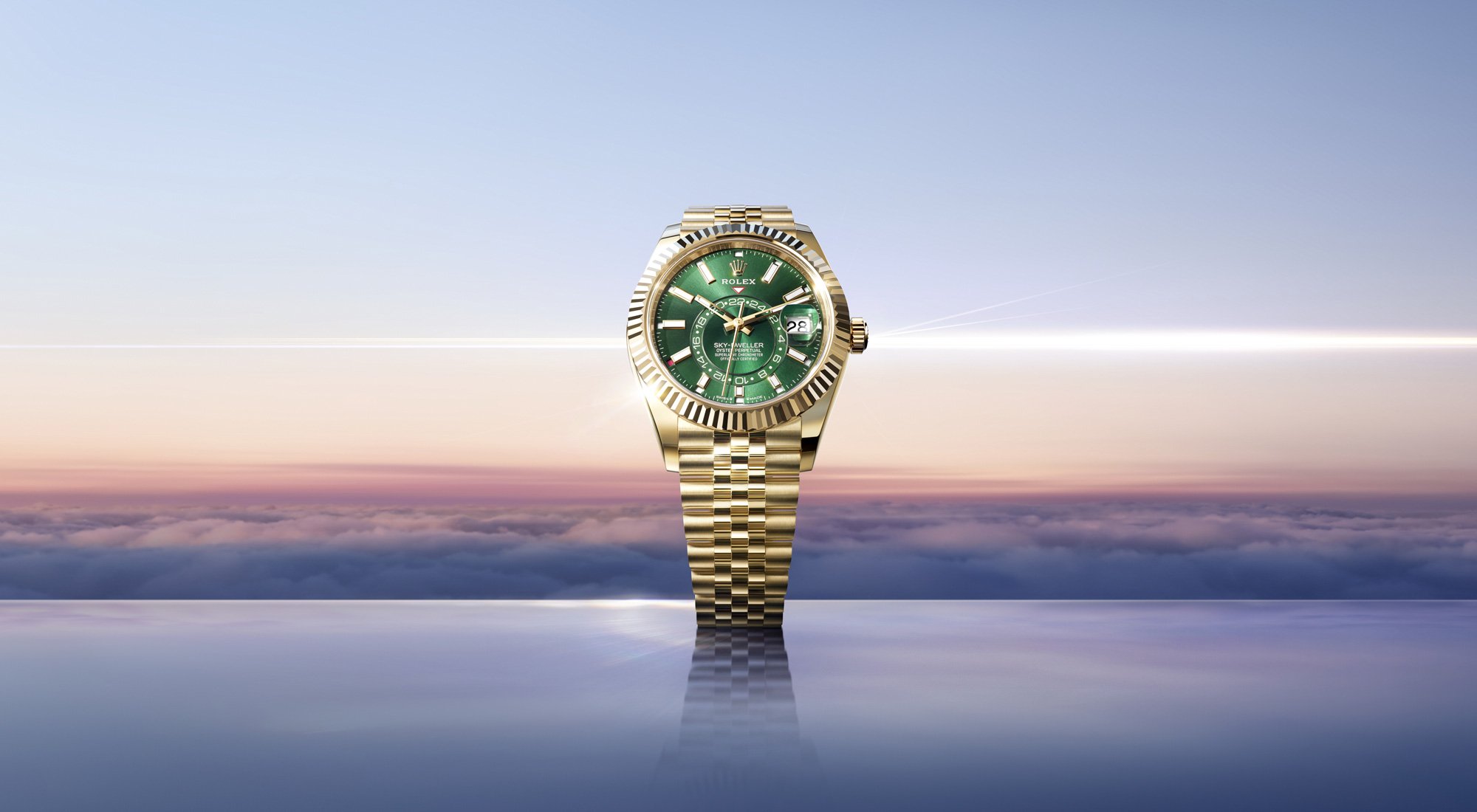 Montres Rolex Sky-Dweller - Goldfinger Saint-Barthélemy (Antilles) Montres Rolex Sky-Dweller - Goldfinger Saint-Barthélemy (Antilles)