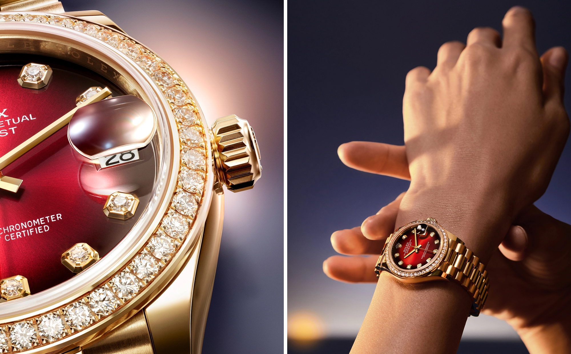 Montres Rolex Datejust - Goldfinger Saint-Barthélemy