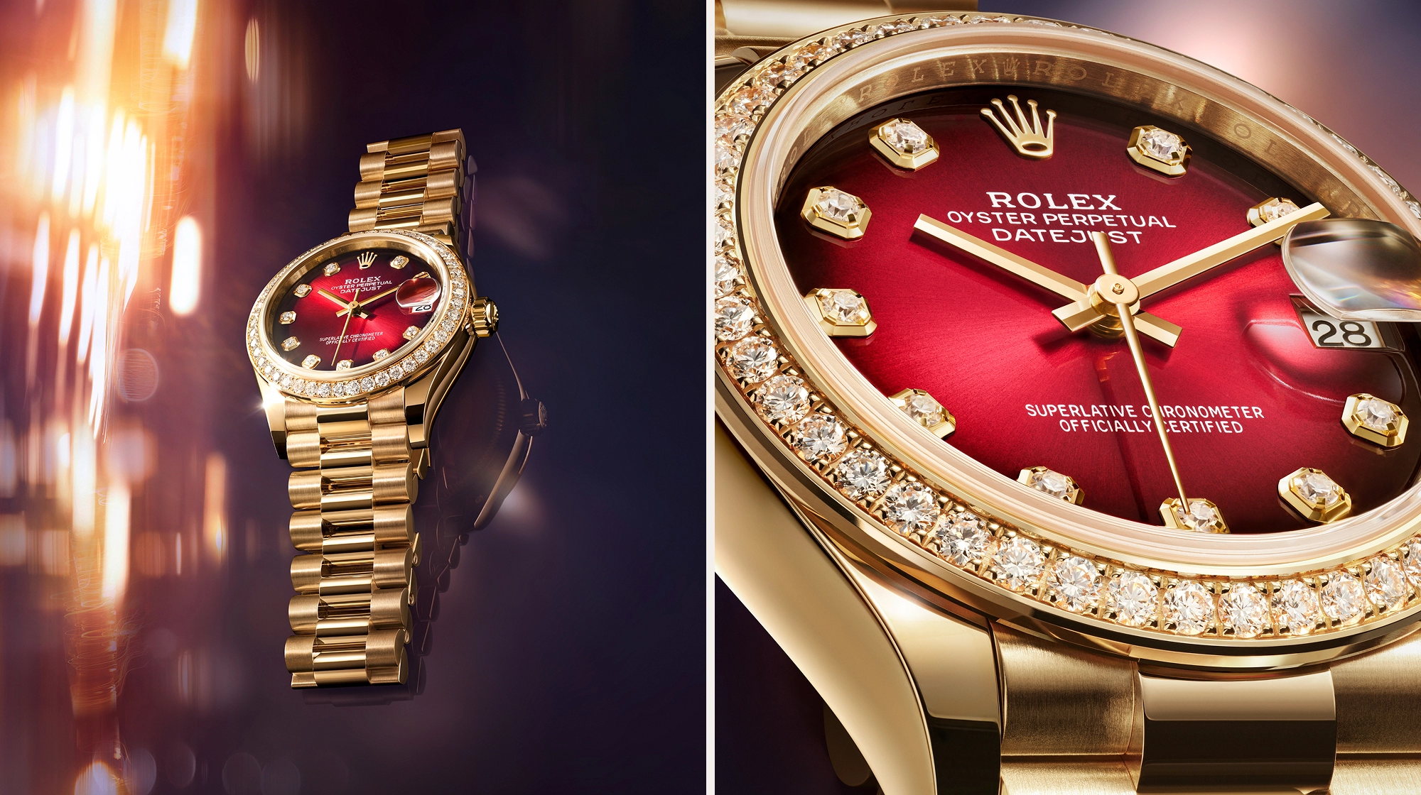 Montres Rolex Datejust - Goldfinger Saint-Barthélemy