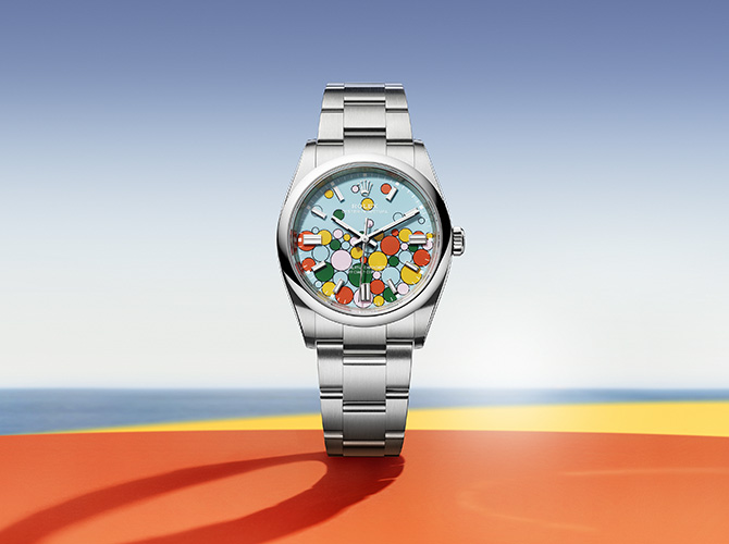 Rolex OYSTER PERPETUAL watch at Goldfinger Jewelry (St Martin, St. Maarten, St. Barth)